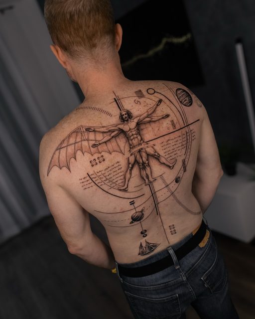 I love to do back pieces recently
-
#tatt #tattoo #budapest_tattoo #backtattoo #sacredgeometrytattoo #davincitattoo #davinci #vitruvianman #geometry #geometrictattoo #tetovalas #benjaminodor #odb_blackwork #switzerlandtattoo #pepaxlance #pepax